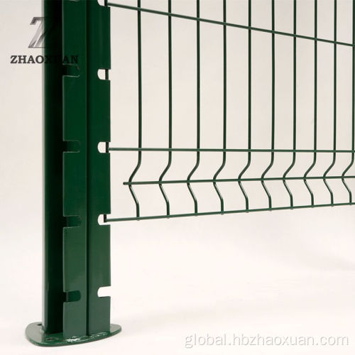 3D Curved Wire Mesh Fence Peach Shape Post Welded Wire Mesh Fence Supplier